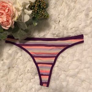 NWT. Victoria secrets striped thong.